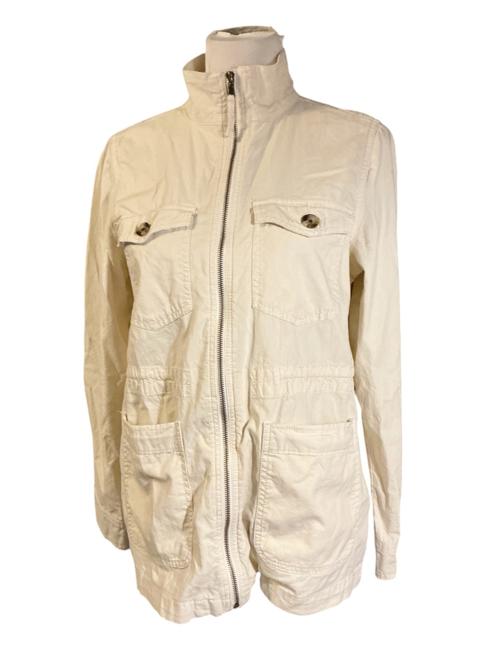 Sonoma Cream Utility Zip Jacket